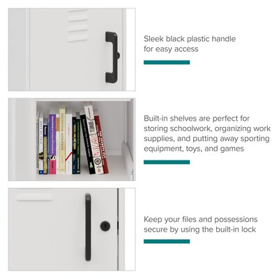 Space Solutions 27.5" Pearl White Storage Locker (25220)