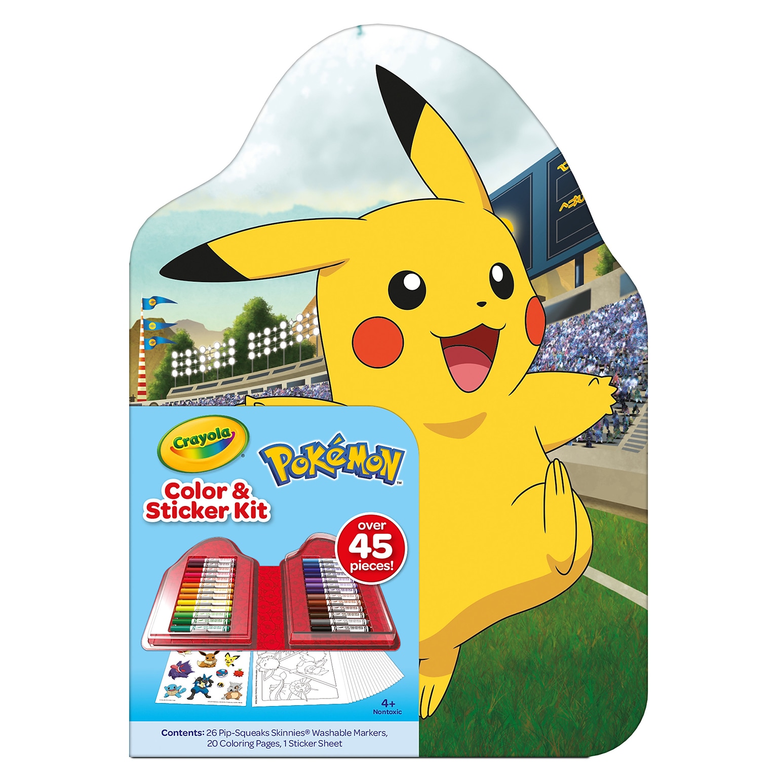 Crayola Pokemon Color & Sticker Kit Coloring Book, 20 Pages (BIN041236)