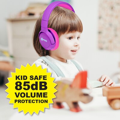 Contixo KB5 Kids Wireless Bluetooth Headphones, Purple (CNXKB5PURPLE)