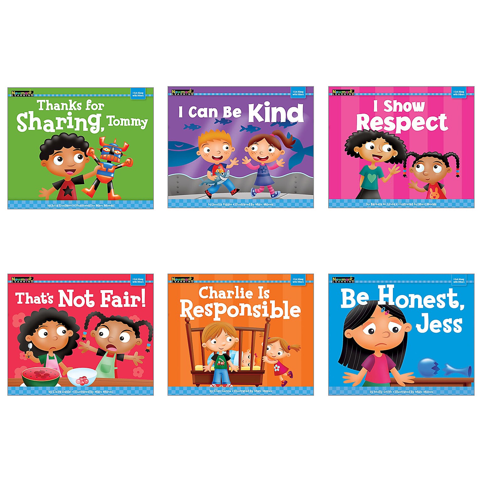 Newmark Learning MySELF Readers: I Get Along with Others Boxed Set, 6/Pack