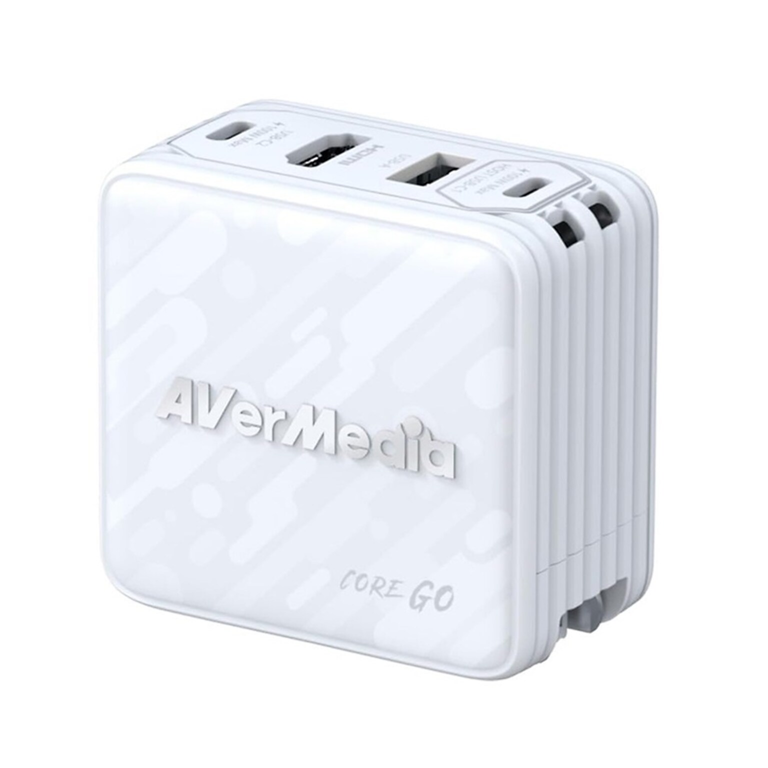 AVerMedia ELITE GO GaN Magnetic USB-C Wall Charger, 100W, White (GC313PRO-WHITE)