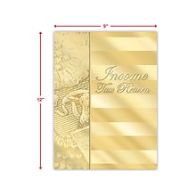 ComplyRight Income Tax Return Presentation Folder, Gold, 50/Pack (GSF10)