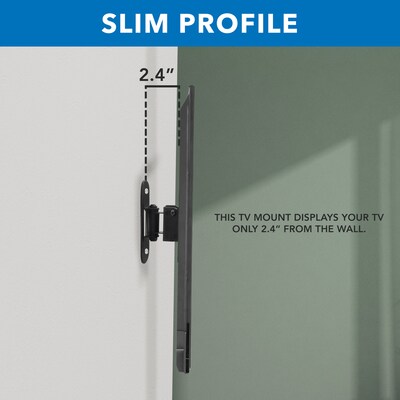 Mount-It! Compact Full Motion TV Wall Mount For TVs up to 50", Holds up to 44lbs. (MI-2829XL)