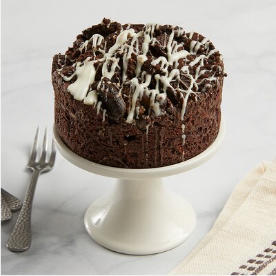 4-inch Cookies and Cream Brownie Cake by Bake Me A Wish!