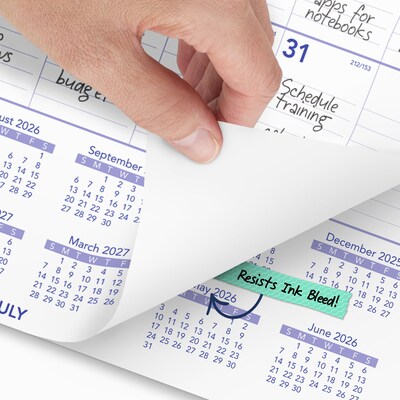 2026-2027 AT-A-GLANCE 12" x 17" Academic Monthly Wall Calendar, Purple/Red (PMA2-28-27)