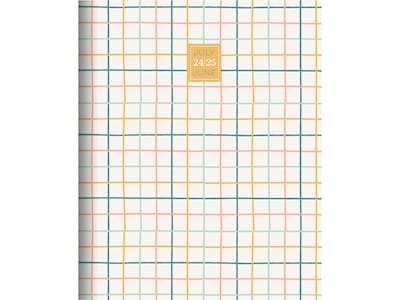 2024-2025 TF Publishing Graph Paper 6.5 x 8 Academic Monthly Planner, Paperboard Cover, Multicolor