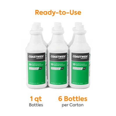 Coastwide Professional Degreaser Graffiti Remover 99, 0.95L, 6/Carton (CW990032-A)