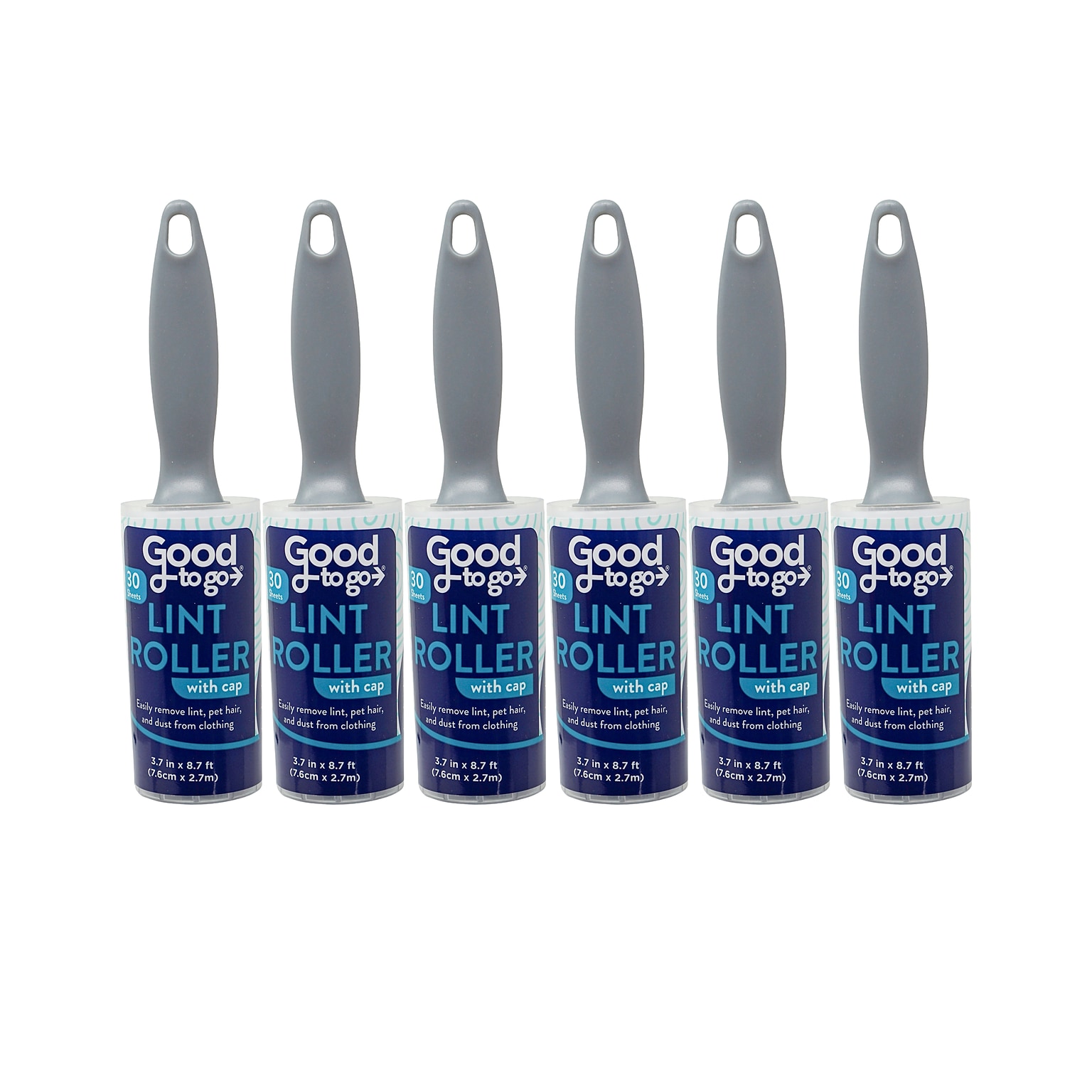 Good To Go Lint Roller, 6 Rollers/Pack, 24 Packs/Carton