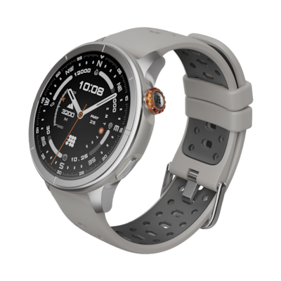 Cubitt AURA Pro 2 Smart Watch, GPS, 37.59mm, Light Gray, Silicone Band (CT-AURAP2-8)