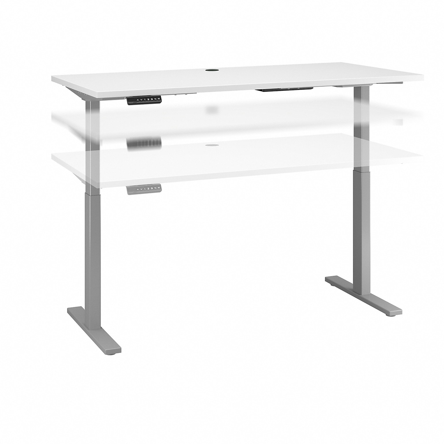 Bush Business Furniture Move 60 Series 60W Electric Height Adjustable Standing Desk, White (M6S6030WHSK)