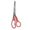 Westcott All Purpose Value 8 Stainless Steel Standard Scissors, Pointed Tip, Red (40618)