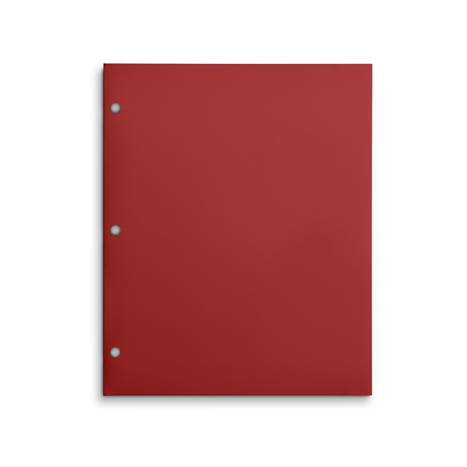 Staples 3-Hole Punched 4-Pocket Paper Folder, Red (ST56209-CC)