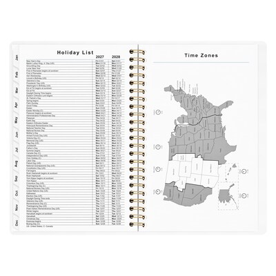2027 Staples 5" x 8" Weekly & Monthly Planner, Ice Blue (ST63613-27)