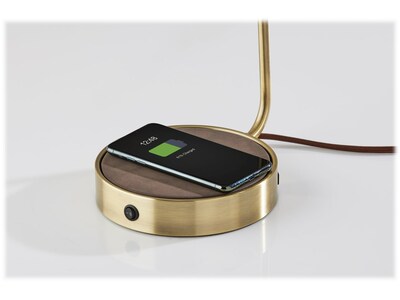Adesso Brooks Desk Lamp, 18", Antique Brass (3000-21)