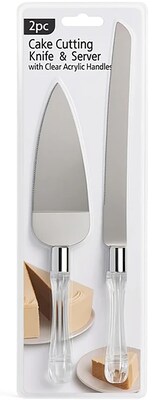 2 PC Cake Cutting Knife & Server Set