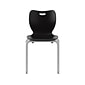 HON SmartLink Plastic Classroom Chair, Onyx/Platinum, 4 Pieces/Set (HSS4L-18B.E.ON.PLAT)