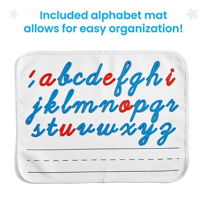 hand2mind Cursive Connecting Lowercase Letters, Multicolored (97393)