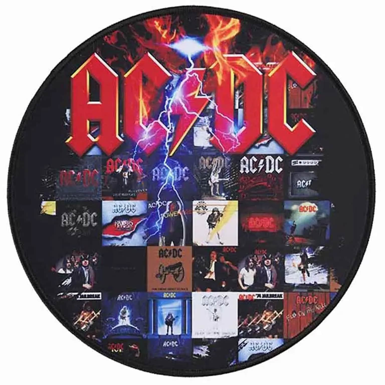 Subsonic AC/DC 11.8 Round Gaming Mouse Pad (SA5646-A2)