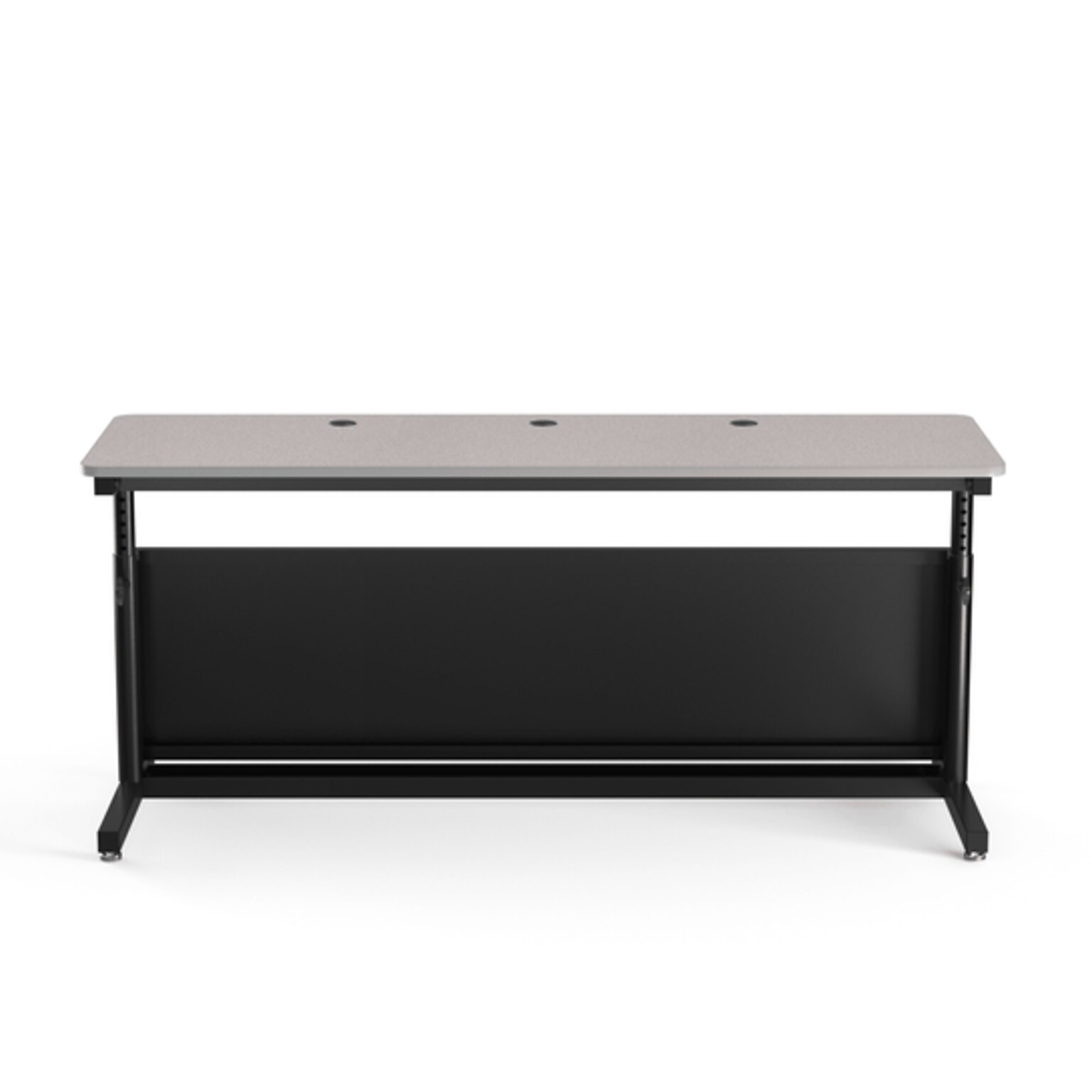VersaDesk Deluxe 72W Manual Adjustable Standing Computer Table, Grey/Black (CTL7224-BG)