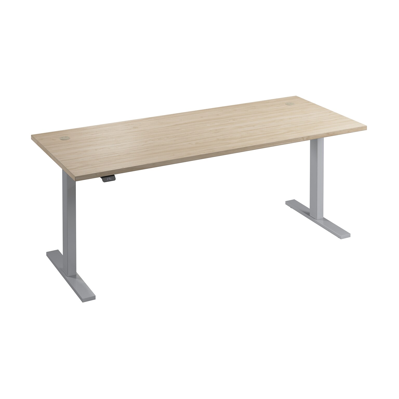 Bush Business Furniture Move 60 Series 72W Electric Adjustable Standing Desk, Natural Elm/Cool Gray Metallic (M6S7230NESK)