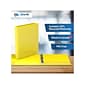 Davis Group Easyview Premium 1" 3-Ring View Binders, Yellow, 6/Pack (8411-05-06)