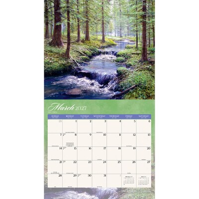 2027 BrownTrout America the Beautiful 14" x 12" Monthly Wall Calendar, Assorted Colors (9798330715930)