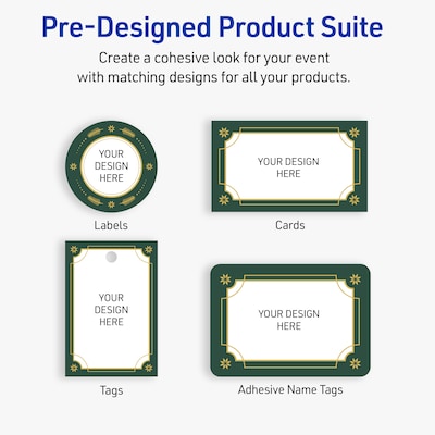 Avery Square Multipurpose Labels, 3" x 3", White, 60/Pack (19479370384)