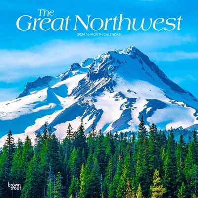 2024 BrownTrout The Great Northwest 12 x 24 Monthly Wall Calendar (9781975462994)