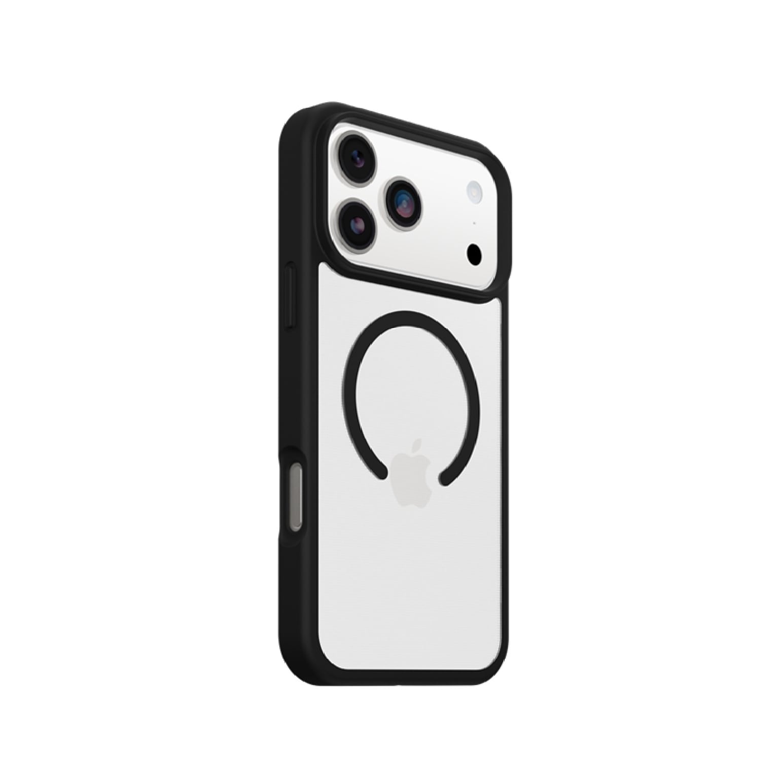 OtterBox React MagSafe Compatible Phone Case for iPhone 17 Pro Max, Shock Absorbing, Black Crystal (77-98651)