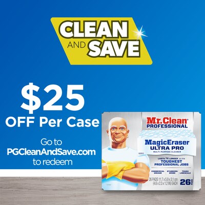 Mr. Clean Professional Magic Eraser Ultra Pro Multi-Purpose Cleaner, 26/Carton (17406)