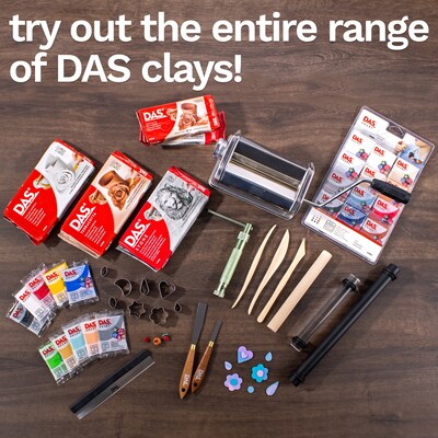 DAS Modeling Clay Air Hardening, White, 2.2lb, 2/Bundle (DASF387500-2)