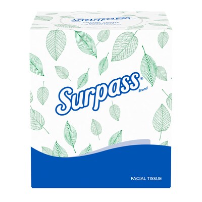 Surpass Boutique Facial Tissue, 2-ply, 110 Tissues/Box, 36 Boxes/Pack (21320)