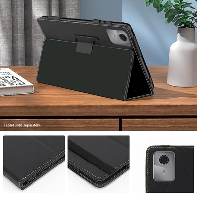 SaharaCase Venture Series Bi-Fold Folio Case for Lenovo Tab M11, Black (TB00454)