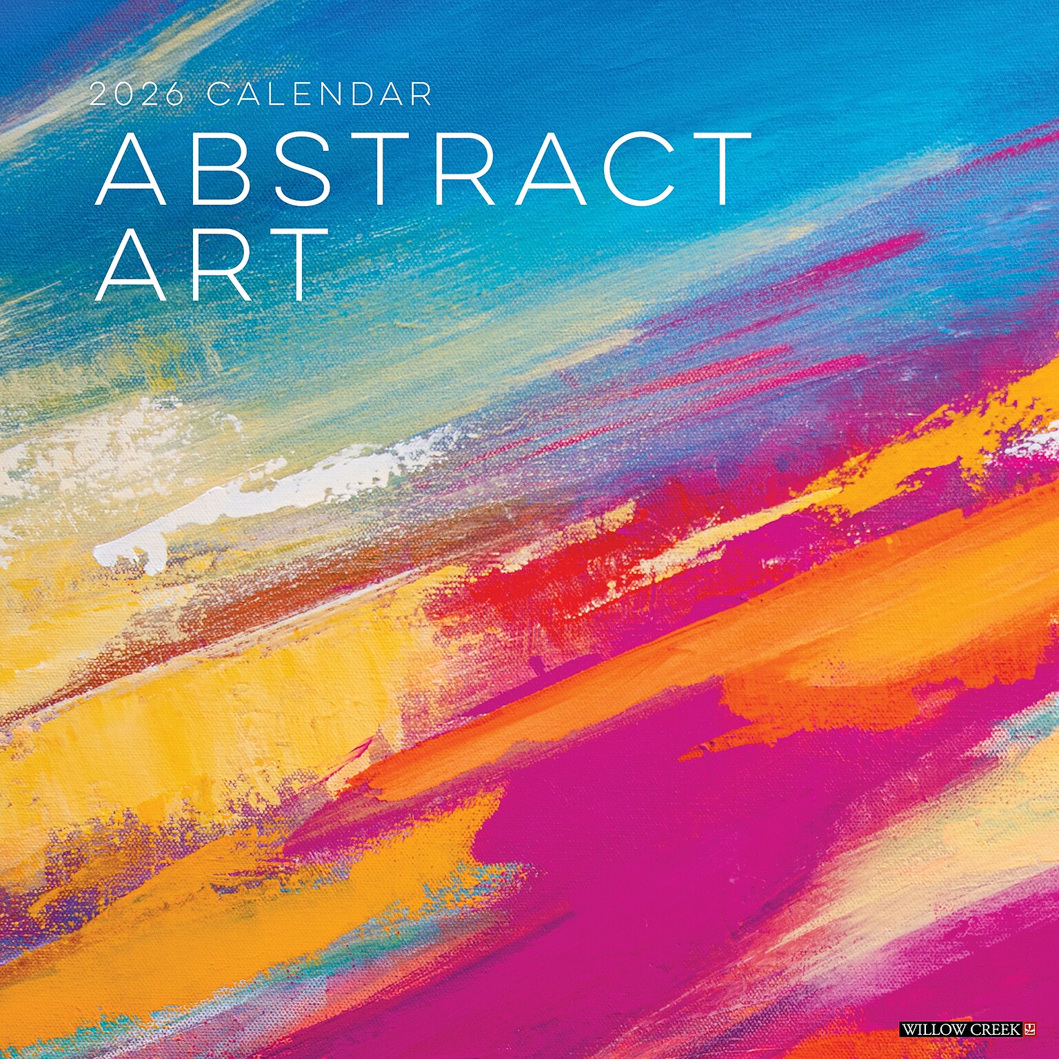 2026 Willow Creek Abstract Art 12 x 12 Monthly Wall Calendar (49778)