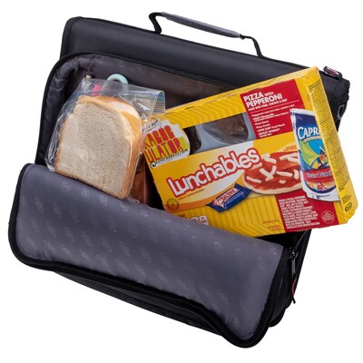 Case It Universal 2" 3-Ring Zipper Binders, Black (LT-007-BLACK)