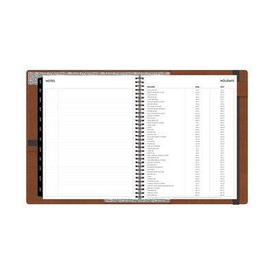 2026 Blue Sky ASMBLD 5" x 8" Weekly & Monthly Planner, Faux Leather Cover, Brown (152947)