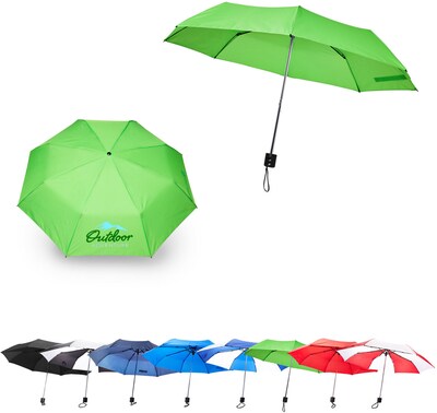 Custom Full Color Budget Folding Umbrella 42"