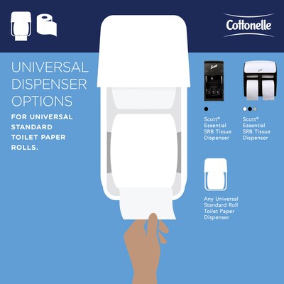 Cottonelle Professional Recycled Toilet Paper, 2-ply, White, 451 Sheets/Roll, 20 Rolls/Case (13135)