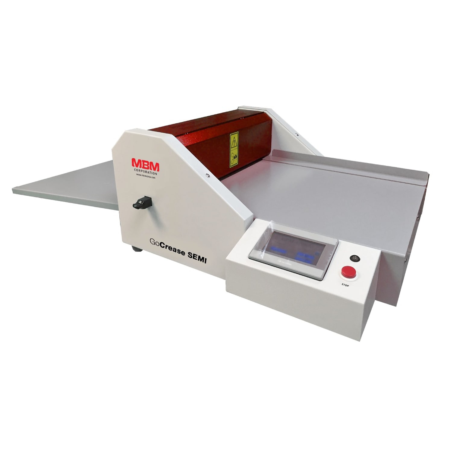 MBM GoCrease SEMI, Semi-Automatic Paper Creaser/Perforator, Programmable, Paper size up to 18” Width, Touchscreen (BO0652)