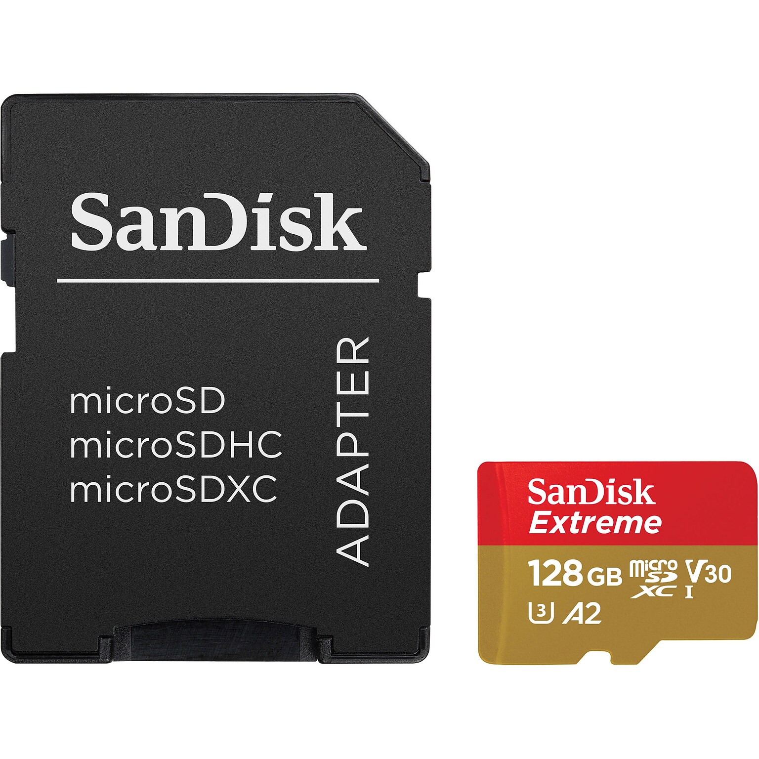 SanDisk Extreme 64GB microSDXC Memory Card with Adapter, Class 10, U3, V30 (SDSQXAH-064G-AN6MA)