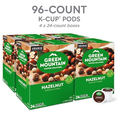 Green Mountain Hazelnut Coffee Keurig® K-Cup® Pods, Light Roast, 96/Carton (6792)