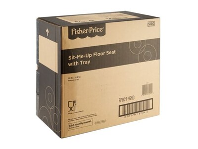 Fisher-Price Sit-Me-Up Fabric Kids Floor Seat with Tray, Multicolor (FPR21)