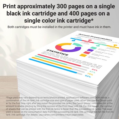 Canon PG-240 XL/CL-241 XL Black/Tri-Color Standard Yield Ink Cartridge, 2/Pack (5206B031)