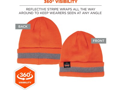 Ergodyne N-Ferno 6803 Reflective Winter Hat, Orange (16865)