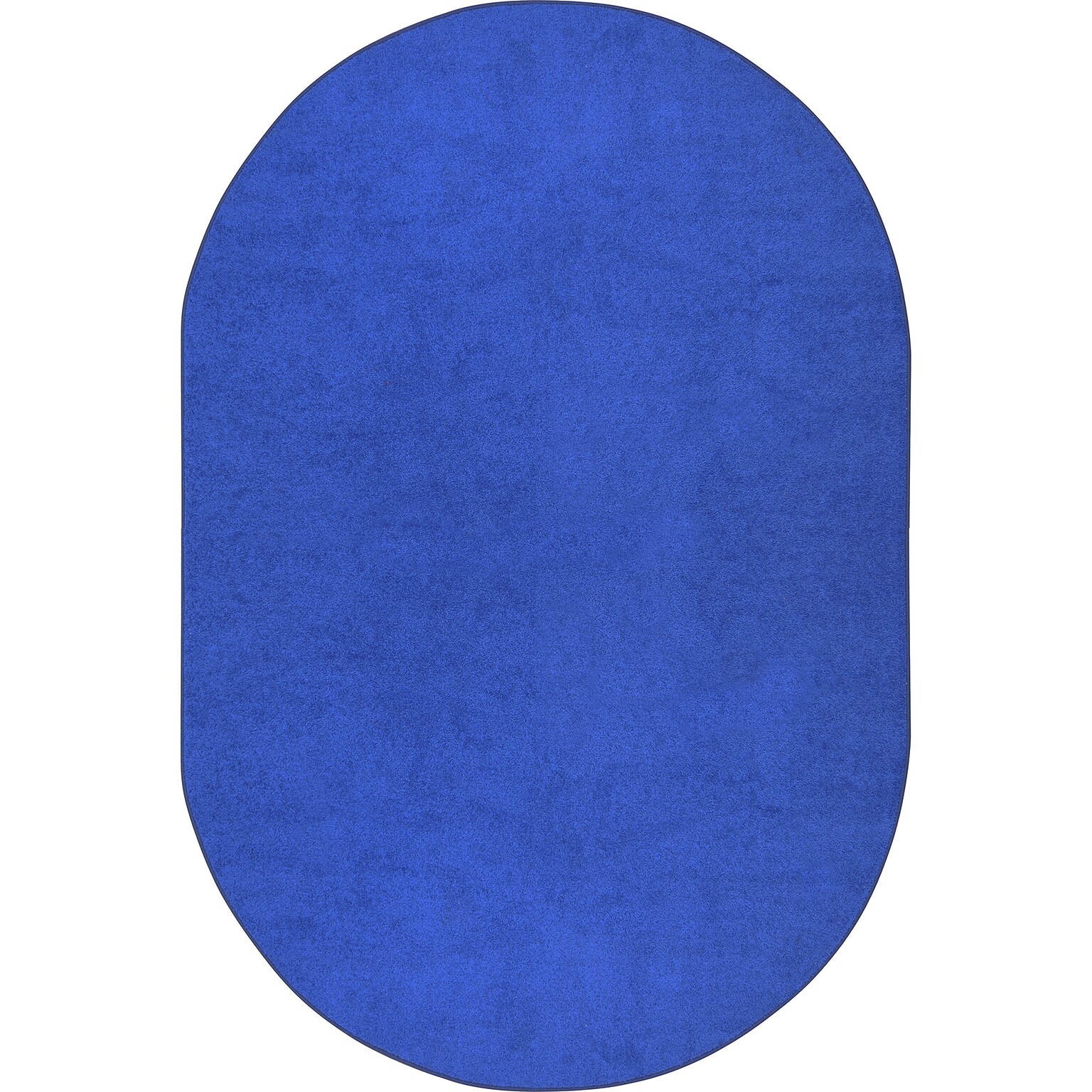 Joy Carpets Endurance Polyester 6 x 9 Oval Machine Tufted Rug, Royal Blue (80QQ-06)