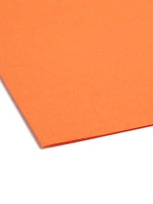 Smead Reinforced Classification Folders, 1/3-Cut Tab, Letter Size, Orange, 50/Box (12540)