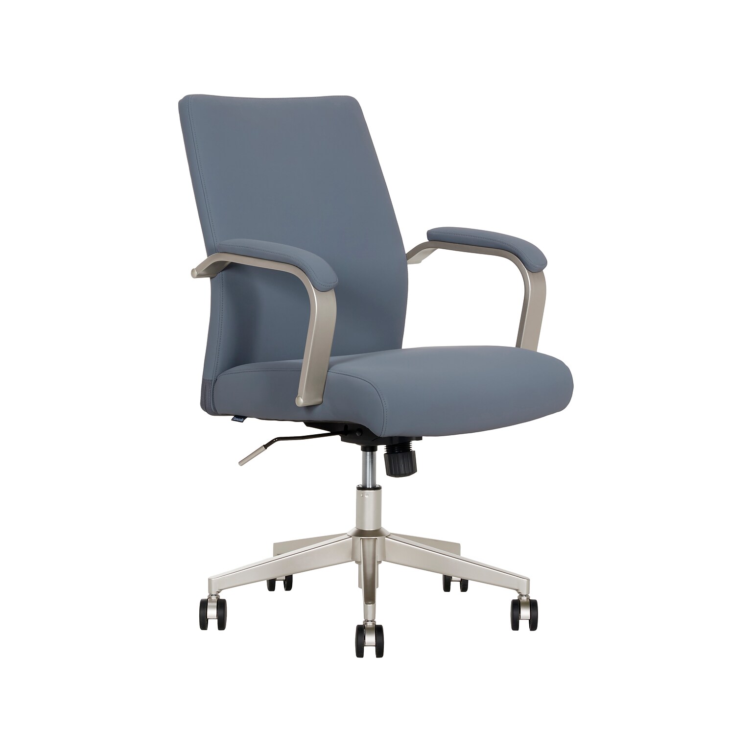 Thomasville Furniture Jolie Ergonomic Polyurethane Swivel Computer and Desk Chair, Light Blue (60104-LBLU)