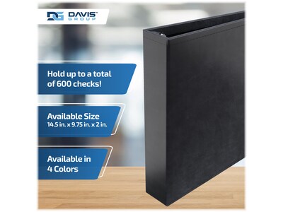 Davis Group 3-Up 1" 7-Ring Special Application Binder, D-Ring, Black (3UPAM-01)