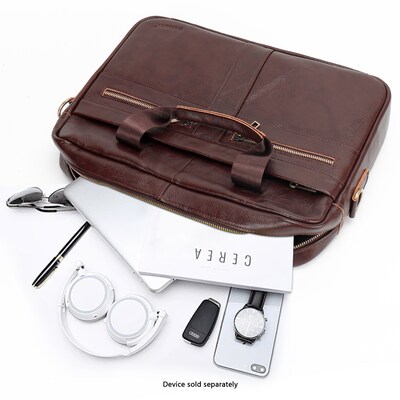 SaharaCase 16" Leather Laptop Bag, Oxford Brown (LT00082)