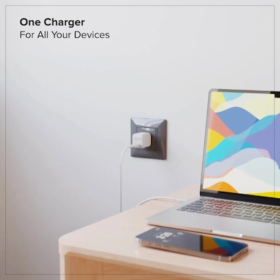 ALOGIC Rapid Power GaN Wall Charger, 30W, White (WCG1X30WH-US)